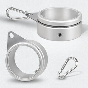 Anovo flag ring with carabiner clip for easy attachment