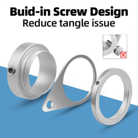Anovo stainless steel swivel ring ensures durable rotation under outdoor conditions.