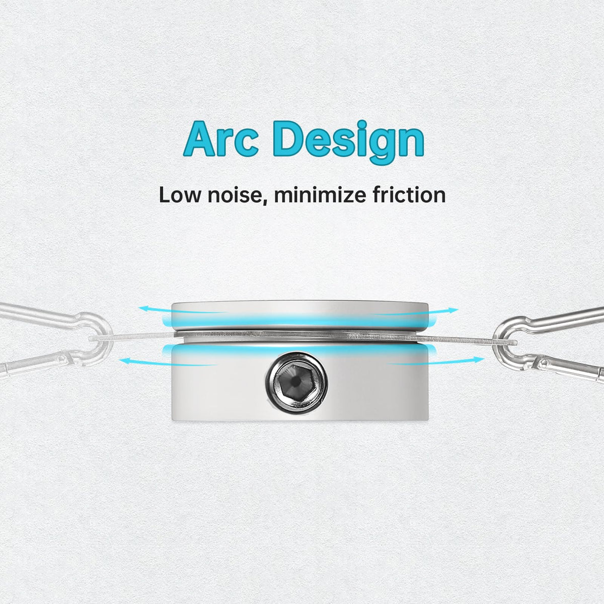 Anovo flag pole rings with stainless steel swivel enable smooth rotation.