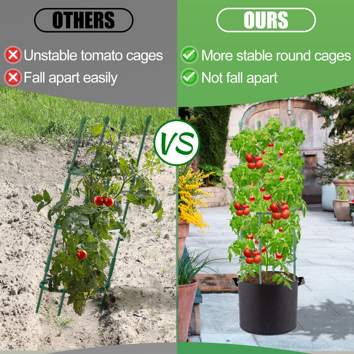 ANPHSIN 10-gallon grow bags ready to host sun-loving plants with ample root space.