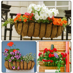 ANPHSIN 3-piece liner set demonstrated in a window planter display.