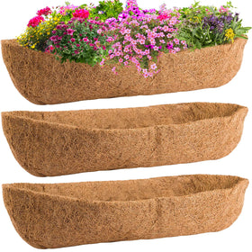 ANPHSIN 48in coir liner for window boxes showing moisture-balancing fibers