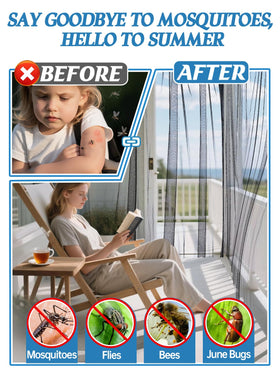 ANPHSIN garden bird screen draped over balcony, deterring pests while maintaining visibility.