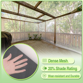 ANPHSIN breathable see-through netting supports shade and visibility for plants