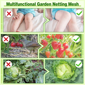 ANPHSIN customizable garden netting fits patios and balconies