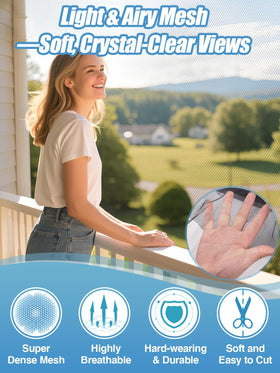 ANPHSIN fine mesh netting around plants, protecting fruit trees without blocking light.