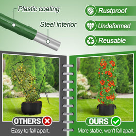 ANPHSIN height-adjustable tomato cage extended to 48 inches for tall plants