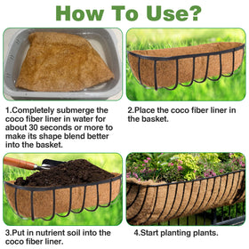 ANPHSIN multiuse coco liner shown for deck garden balcony planter setups