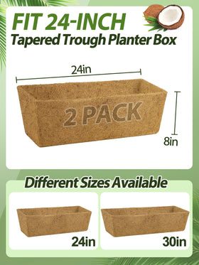 ANPHSIN Natural coconut fiber liner promotes drainage and prevents soggy soil.