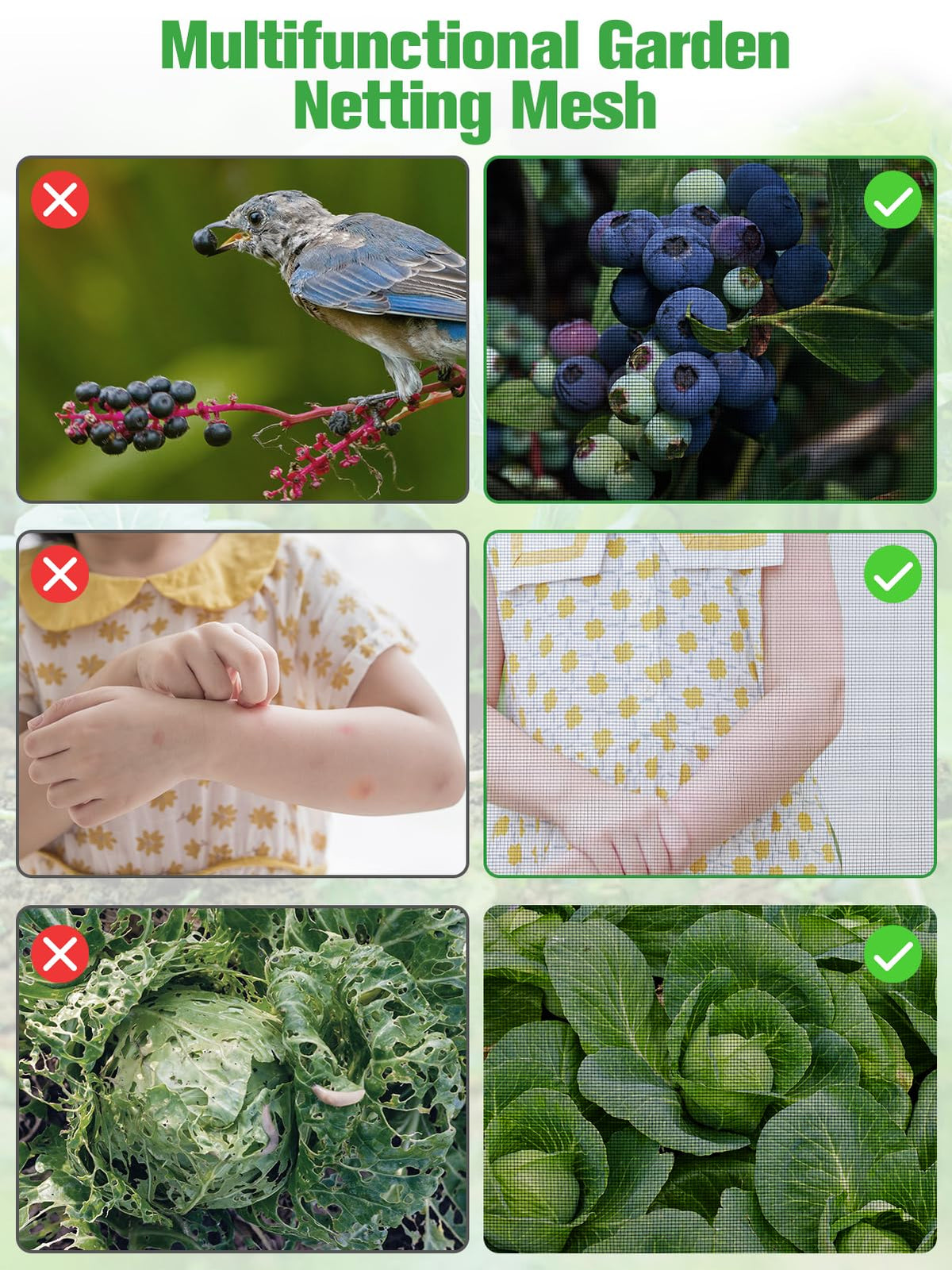 ANPHSIN outdoor garden netting provides gazebo friendly shade and insect barrier.