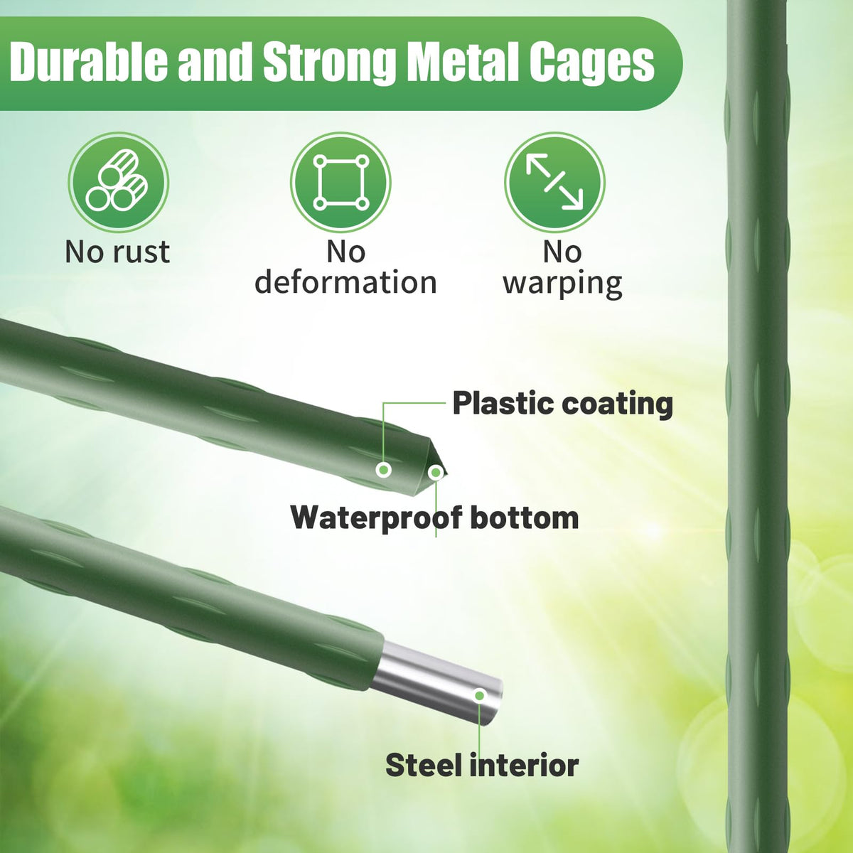 ANPHSIN pole hats protect joints and improve cage stability during weather changes.