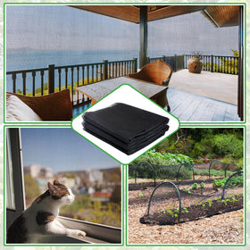 ANPHSIN stronger garden mesh netting on a balcony or patio coverage scenario