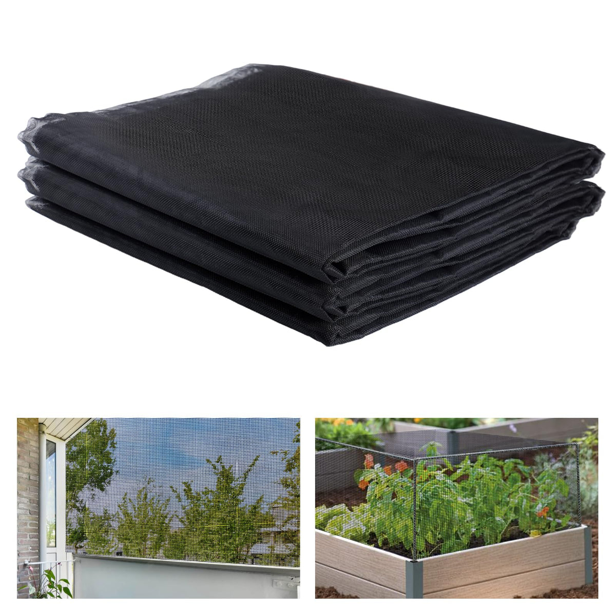 ANPHSIN stronger garden mesh netting protects plants from birds while remaining breathable.