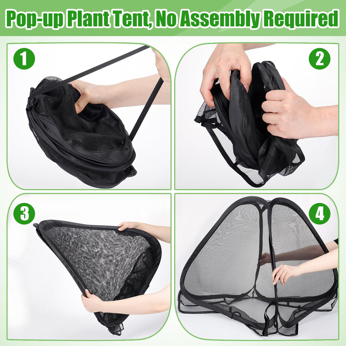 ANPHSIN two-pack includes 16 stakes for complete garden protection.