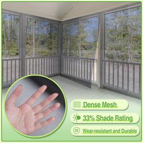ANPHSIN ultra-fine garden screen offers clear view while shielding plants from birds
