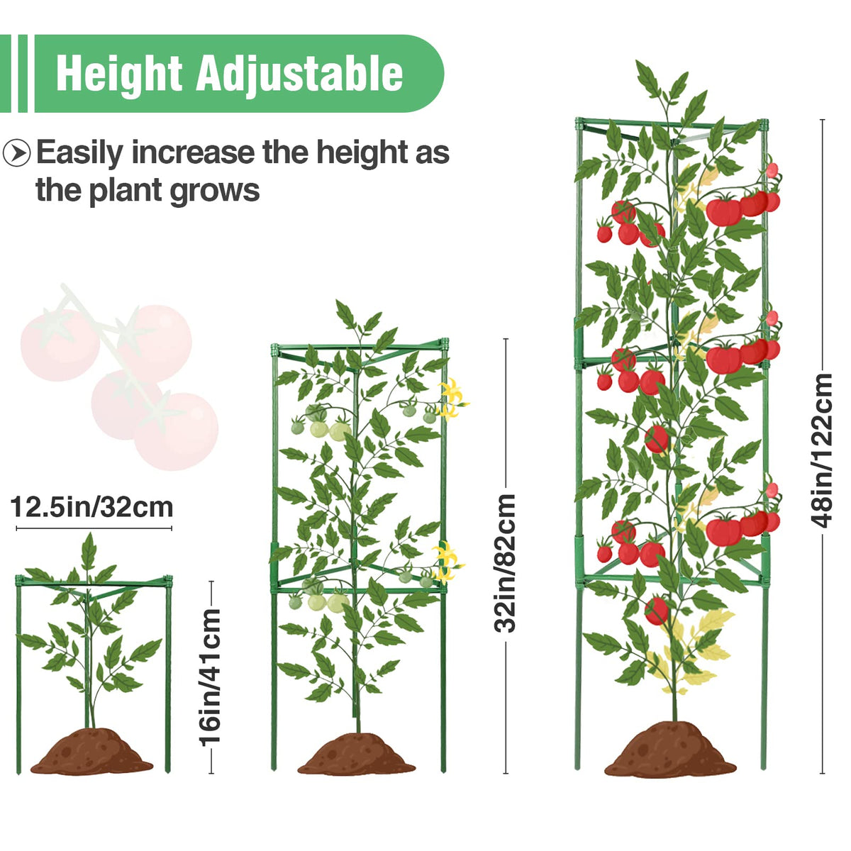 ANPHSIN versatile plant support for tomatoes, cucumbers, peppers and climbers