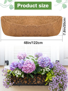 ANPHSIN window basket liner in use with easy fit and plant friendly fibers