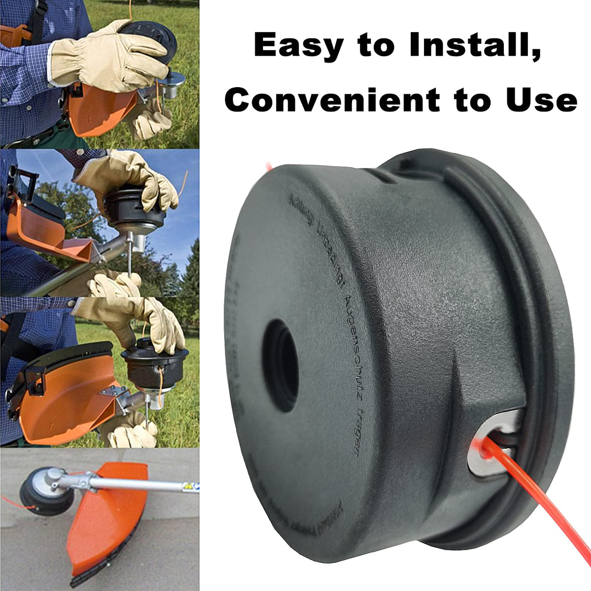Anpongta 25-2 compatible head for Weed Eater models supports garden trimming.