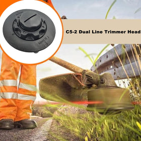 Anpongta C5-2 bump feed trimmer head in action for quick line feed.