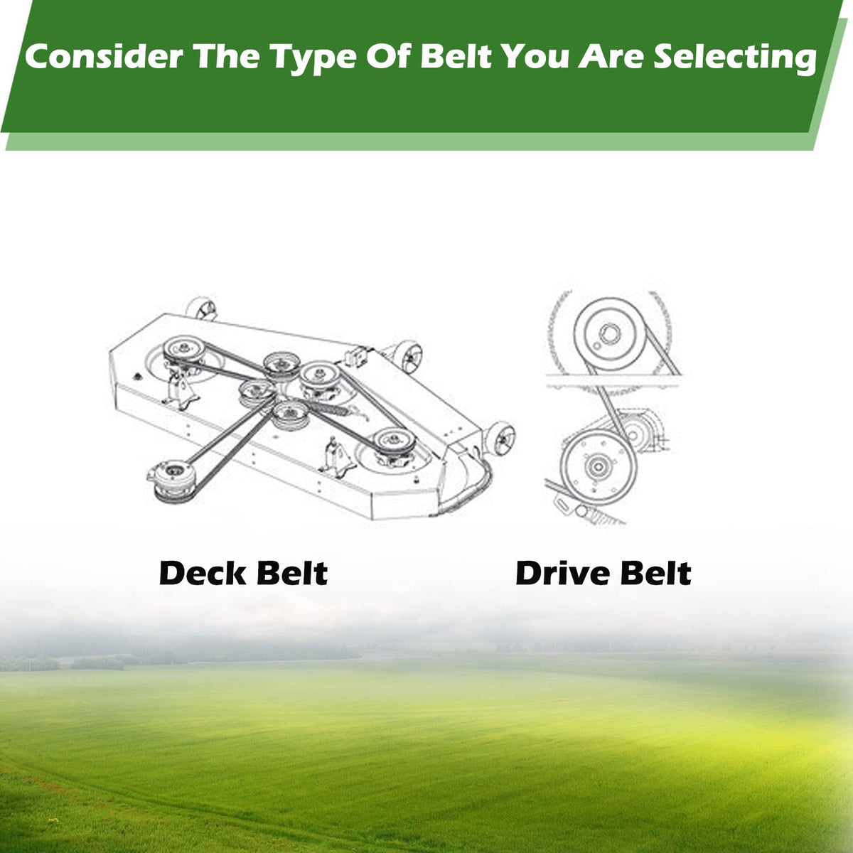Anqvofix packaged mower belt ready for quick replacement