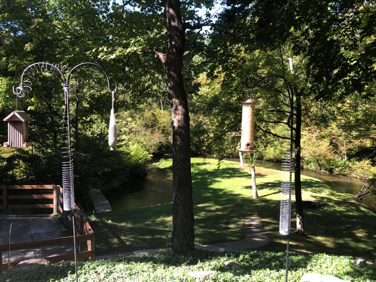 Anranmm Bird feeder protection setup ready for easy pole mounting
