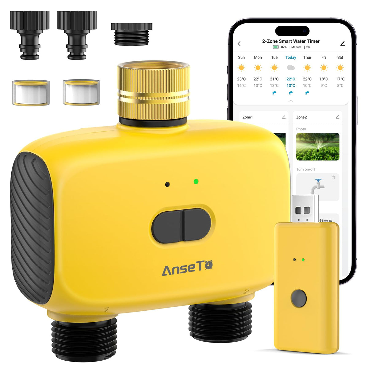AnseTo WiFi sprinkler timer setup guide for quick installation and pairing
