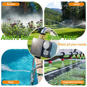 AnseTo timer rain delay mode helps prevent overwatering in yard.