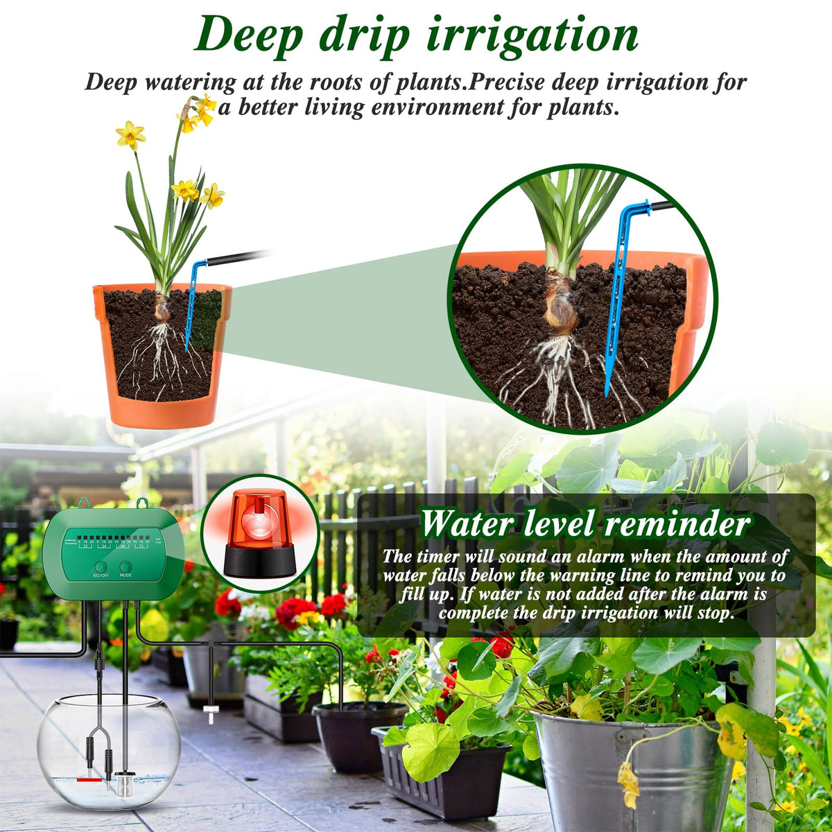 AnseTo Anseto 15 drip heads deliver precise watering for diverse plants