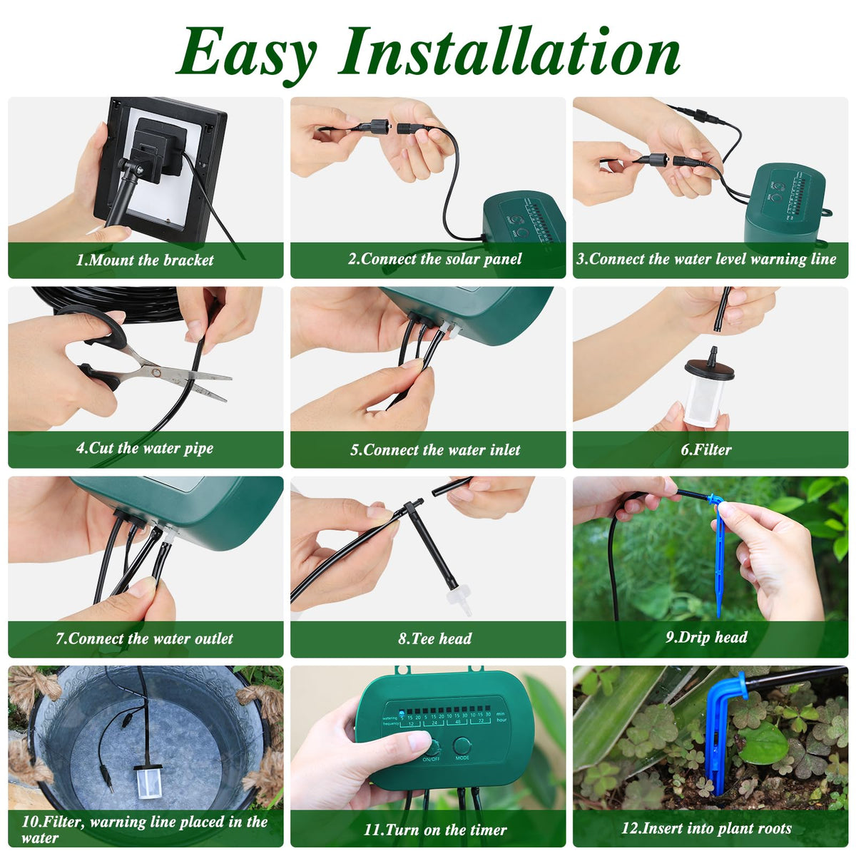 AnseTo Anseto raised garden bed irrigation kit simplifies multi-scene watering