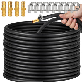Ansgery 38inch self-sinking aeration hose laid out for a pond, long reach for deep areas.