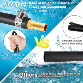 Ansgery copper menders included with the hose to secure connections.