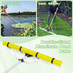 Ansgery Pond Rake Foldable Design stores compactly for easy transport.