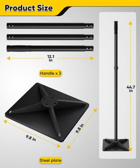 Ansionsol adjustable handle offers comfortable rubber grip during long leveling tasks