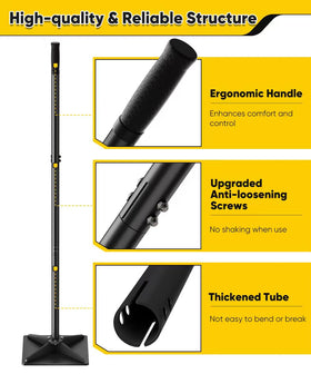 Ansionsol adjustable handle with rubber grip for comfortable use.
