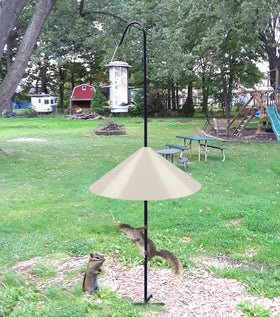 Simple installation steps on standard shepherd hook or pole