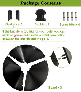 Ansionsol weather-resistant squirrel stopper keeps food resources safe for visiting birds
