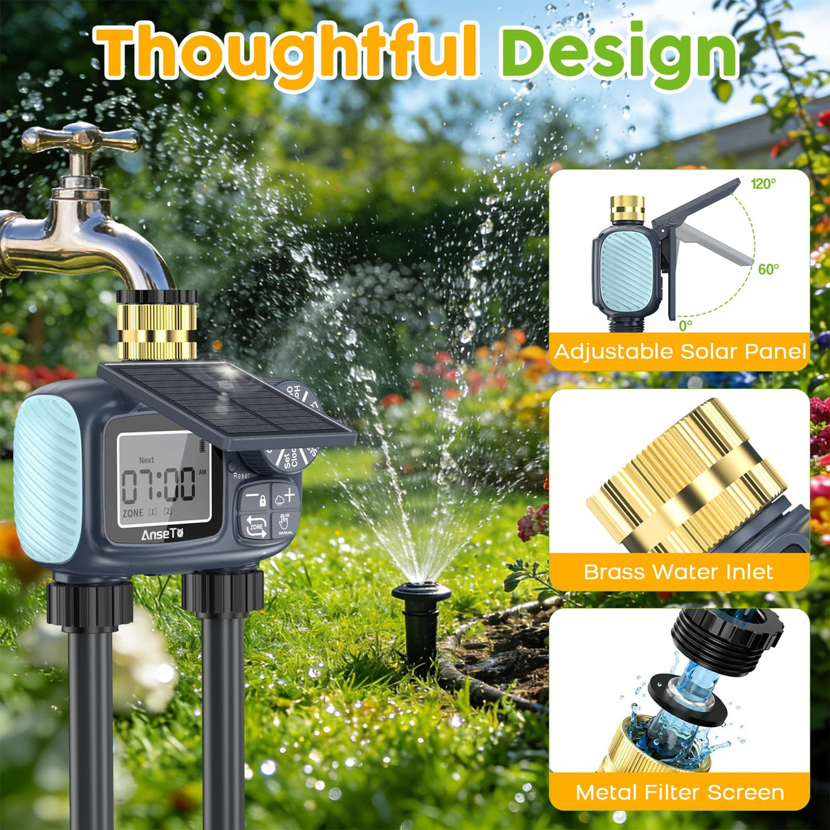 AnseTo customizable watering schedules fit various plant needs.
