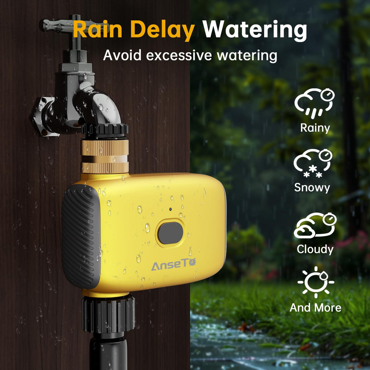 AnseTo voice control with Alexa or Google for hands-free watering.