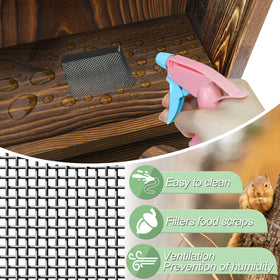 ANSTEEP classic carbonized wood finish adds timeless garden appeal.