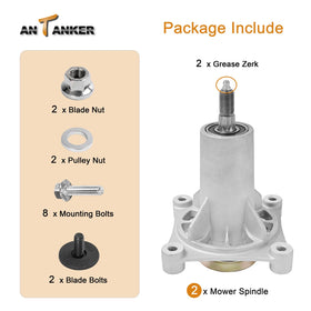 Durable aluminum alloy Antanker spindle for long-lasting lawn use