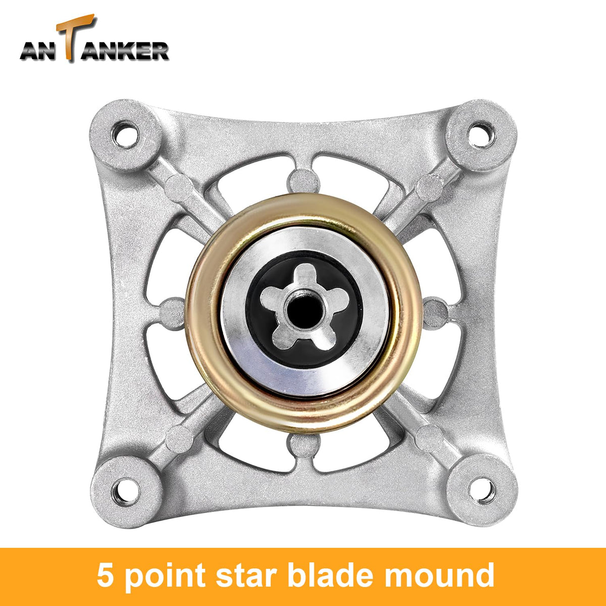Antanker spindle for AYP 42-54 inch decks—reliable aluminum construction.