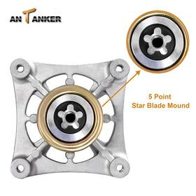 Close-up of spindle design emphasizing stability and easy installation