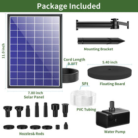 Antfraer 180° adjustable mount offers easy wall or ground installation.