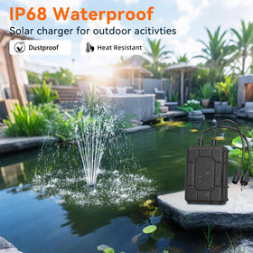 antfraer backup battery for solar pump kit connector ensuring continuous operation during cloud cover.