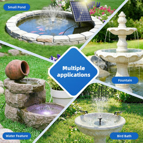 antfraer solar pond pump showing compact, self-contained operation without external power