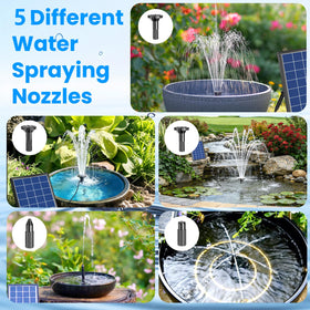 Antfraer solar pump with 5 nozzles for customization