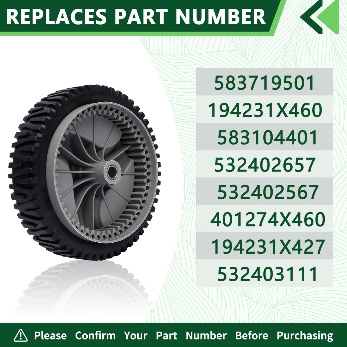 AntiyL front drive wheel kit 2-pack for 401274X460, easy installation