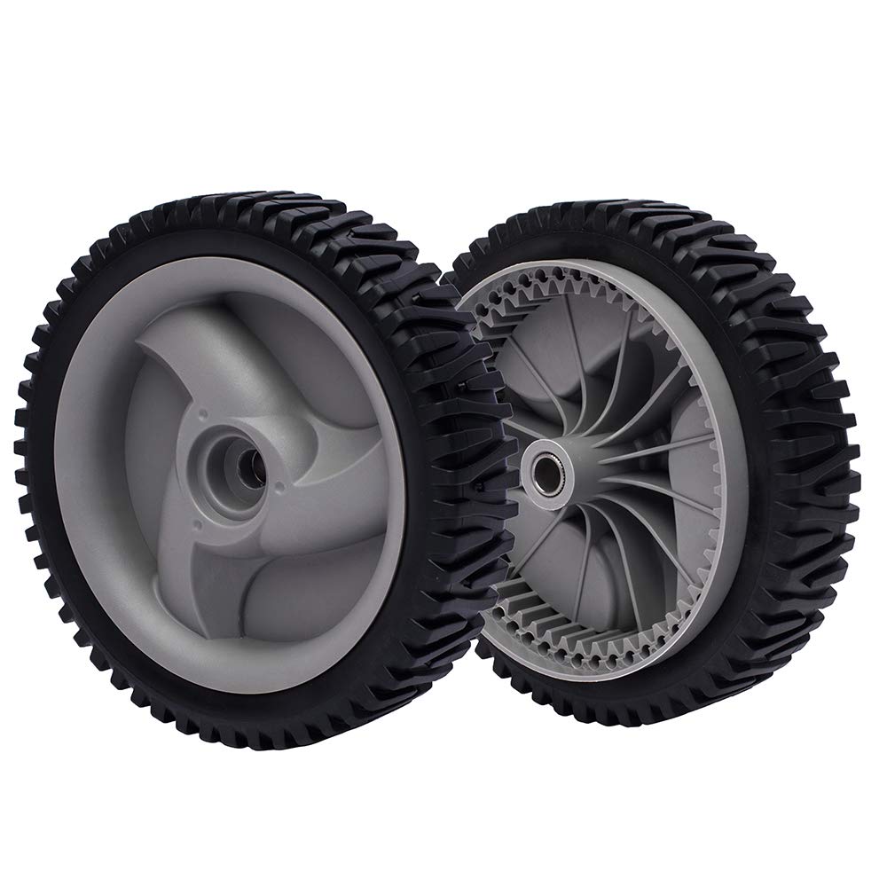 AntiyL mower front drive wheel 8in angle view for Craftsman Husqvarna, stable mowing