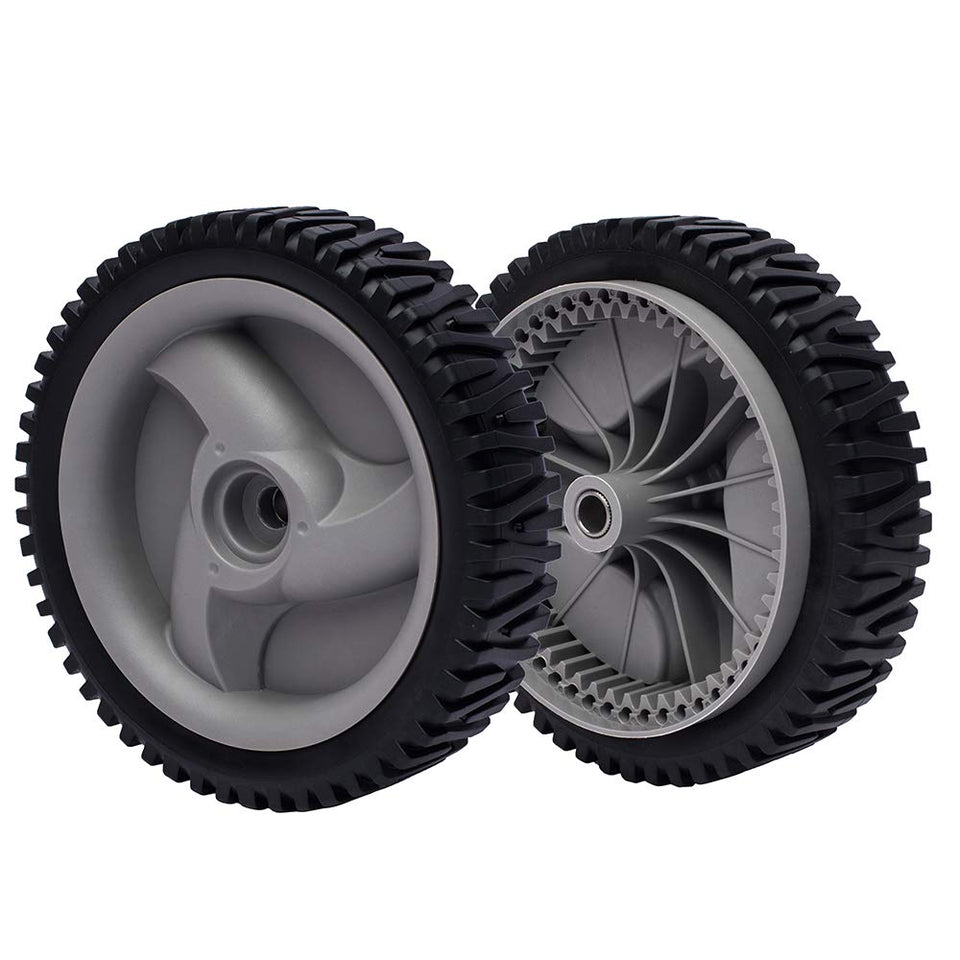 AntiyL mower front drive wheel 8in angle view for Craftsman Husqvarna, stable mowing