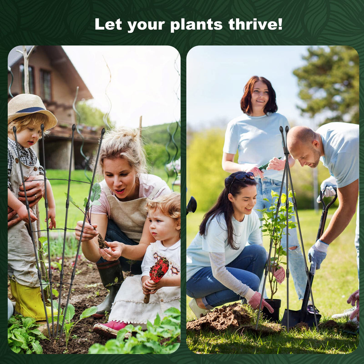 Antizz plant trellis installs with no screws or tools for quick setup